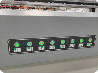 MJ-UV3220-1 8 buttons match 8 serperated suction area to ensure continous printing job